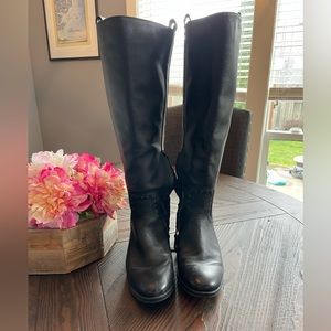 Black leather Sam Edelman knee high boots